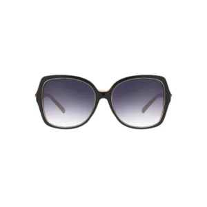 Women's Oversized Fashion Sunglasses, Black Beige